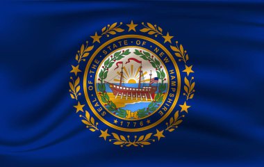 New Hampshire bayrağını sallıyor. 10 Eps