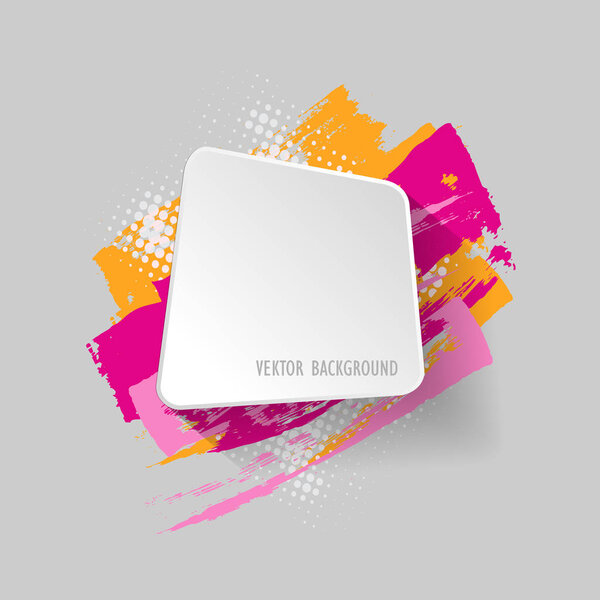 Оригами бумажный инфографический красочный баннер. Кнопки круга аннотации. Дизайн формы. Речь говорит о облаке. Метка вектора
.