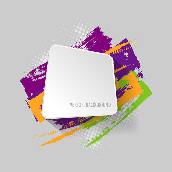 Оригами бумажный инфографический красочный баннер. Кнопки круга аннотации. Дизайн формы. Речь говорит о облаке. Метка вектора
.