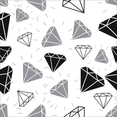 Vektör glamour moda elmas sorunsuz arka plan