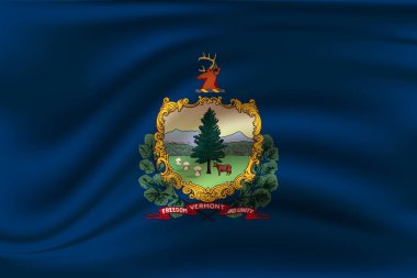 Vermont bayrağını sallıyor. 10 Eps