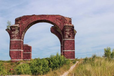 Eski Ryazan Oka Nehri üzerindeki kalıntıları