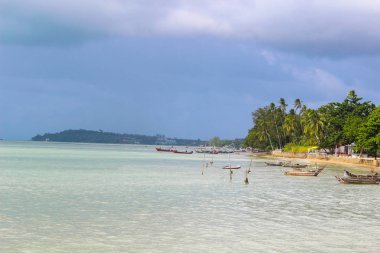 Andaman Denizi kıyısında