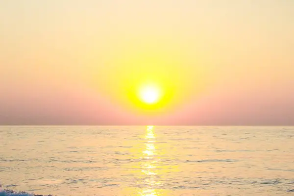 Beautiful Early Sunrise Horizon Mediterranean Sea — Stock Photo, Image