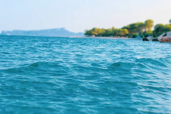 Bela Costa Cênica Mar Mediterrâneo Com Água Azul — Fotografia de Stock