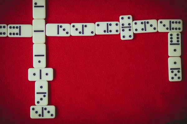 Juegos Azar Interesante Antiguo Juego Lógica Tablero Domino Dados Para — Foto de Stock