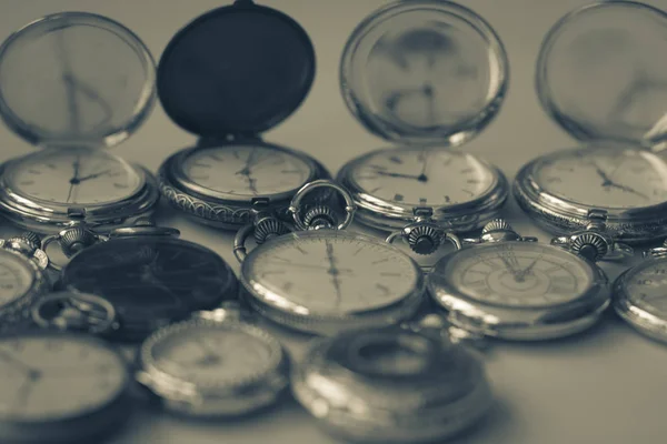 Vintage Antike Tasche Runde Retro Uhr Mit Zeigern Für Die — Stockfoto