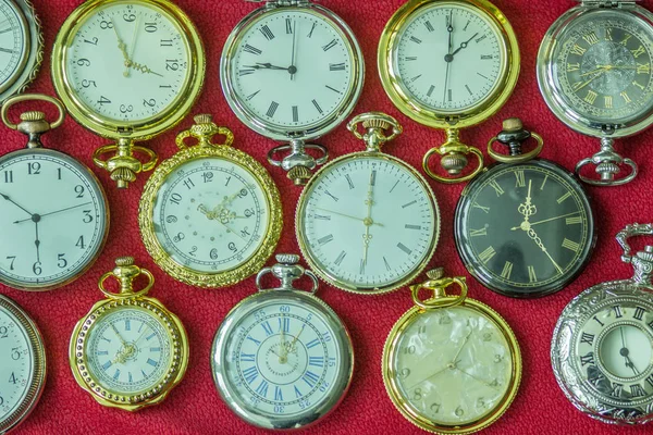 Vintage Antike Tasche Runde Retro Uhr Mit Zeigern Für Die — Stockfoto