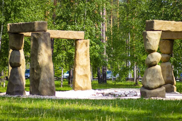 Analogická Část Stonehenge Ruském Přírodním Parku — Stock fotografie