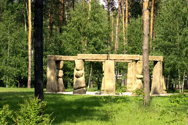 Analog Stonehenge Rosyjskim Parku Naturalnym — Zdjęcie stockowe
