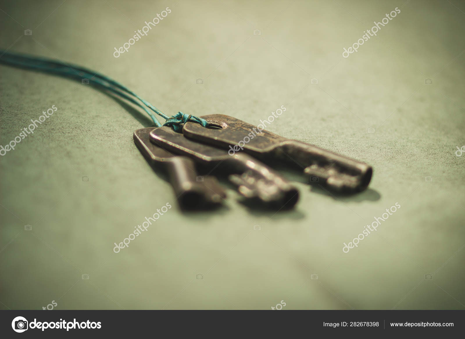 Bunch Old Iron Keys Retro Style Barn Lock Stock Photo C Rompav