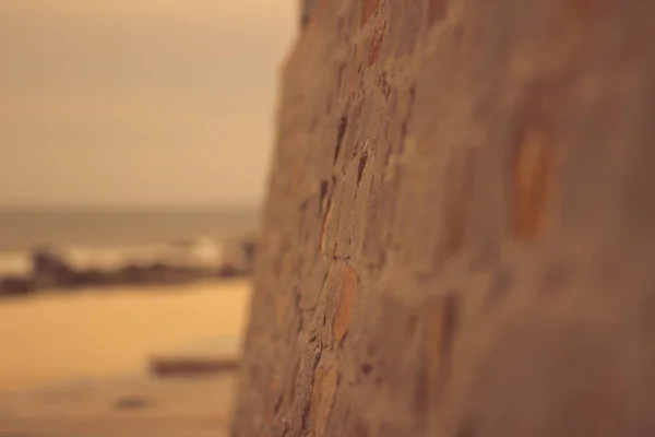 海辺の要塞の石垣 — ストック写真