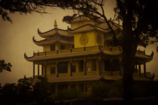 Krásná Pagoda Buddhistickém Církevním Komplexu Asii Vietnamu — Stock fotografie