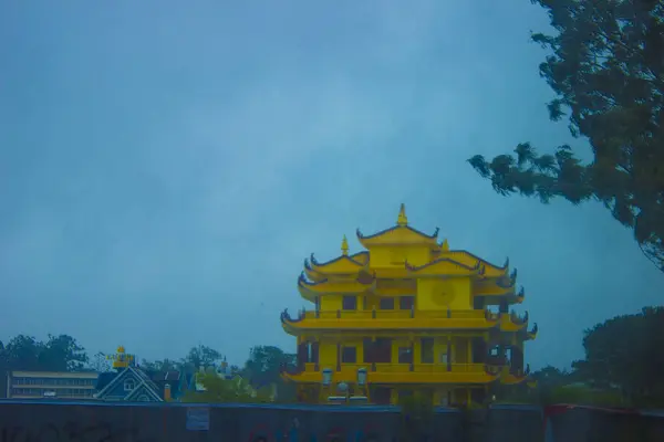 Krásná Pagoda Buddhistickém Církevním Komplexu Asii Vietnamu — Stock fotografie