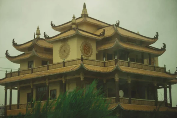 Όμορφη Παγόδα Στο Βουδιστικό Ναό Θρησκευτικό Συγκρότημα Στην Ασία Στο — Φωτογραφία Αρχείου