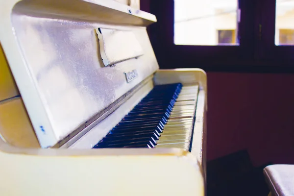 Black White Piano Keys — Stock Photo, Image