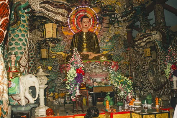 Όμορφη Παγόδα Στο Βουδιστικό Ναό Θρησκευτικό Συγκρότημα Στην Ασία Στο — Φωτογραφία Αρχείου