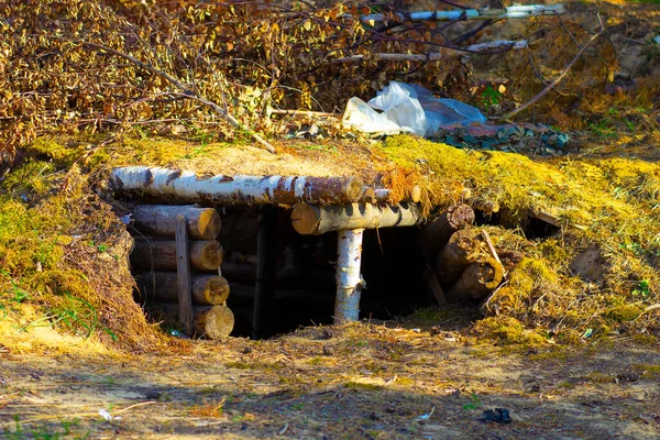 Old Field Military Fortifications Trenches War Games — Stock Photo, Image