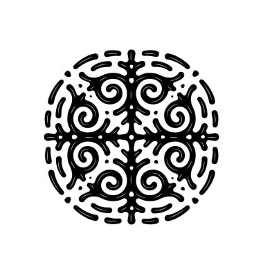 Süs çemberi, basitçe vektör illüstrasyonu 