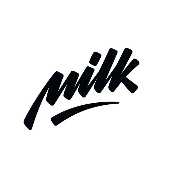 Milk Lettering Simply Vector Illustration — Stock Vector
