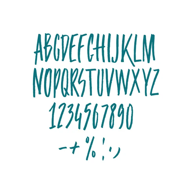 Letras Del Alfabeto Simplemente Vector Ilustración — Vector de stock