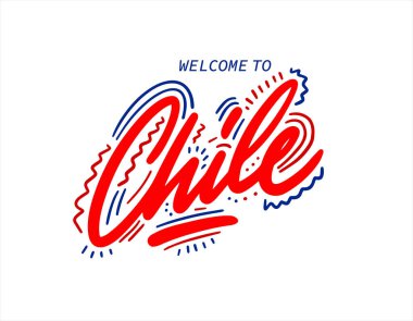 Chile lettering, simply vector illustration  