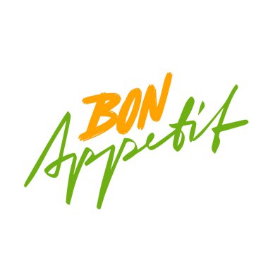 Afiyet olsun, basit bir vektör çizimi.  