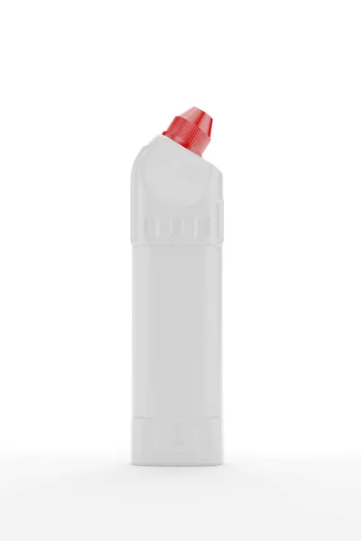 Prázdný saponát láhev mockup, odvodňovací čistič plastové láhve isol — Stockový vektor