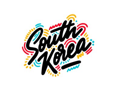 Güney Kore tasarımı logo simgesi tasarımı için uygun