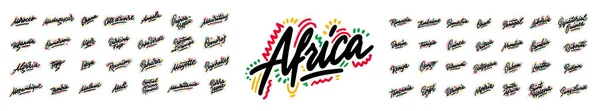 Afrika05-09 — Stockvektor