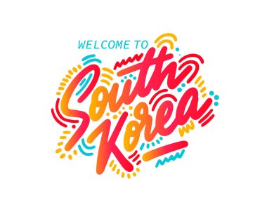 Güney Kore tasarımı logo simgesi tasarımı için uygun