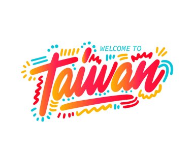 Bir logo simgesi veya tipografi tasarımı için uygun Tayvan ülke metni