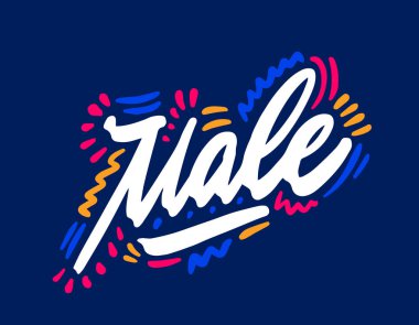 Mali. İzole vektör çizimi. El yazısıyla modern el yazısı. Kartpostallar, posterler, baskılar, tebrik kartları, tişörtler.