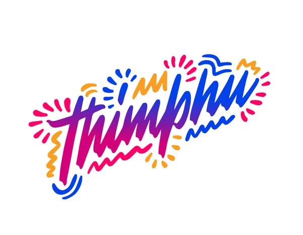 Thimphu Handgeschriebenen Stadt Name Modern Kalligraphie Hand Schriftzug Für Druck — Stockvektor