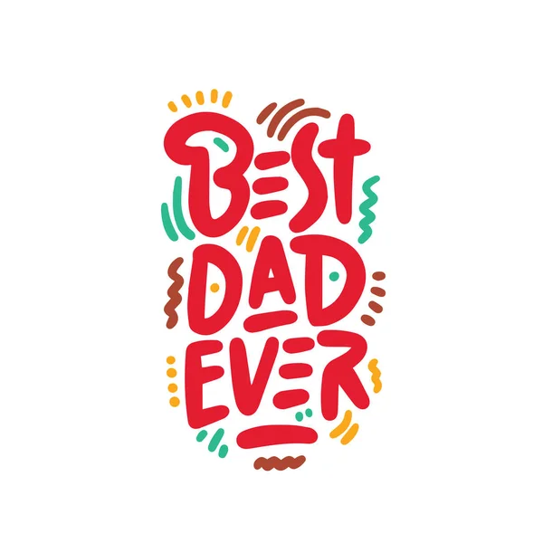 Днем Батька Банер Подарункова Картка Кращий Тато Плакат Знак Тлі — стоковий вектор