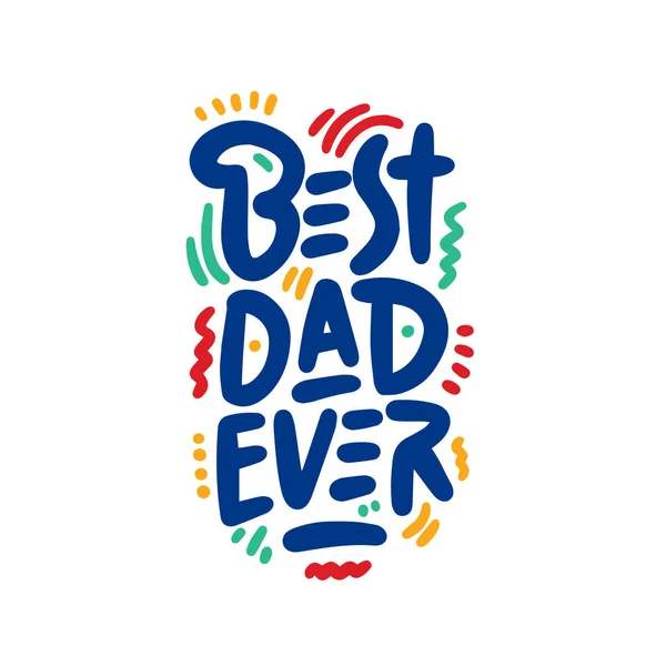 Happy Father Day Banner Giftcard Beste Papa Poster Teken Achtergrond — Stockvector