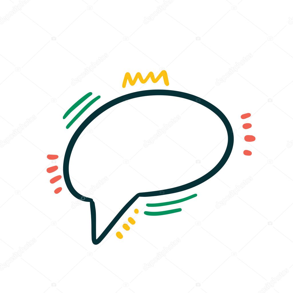 Speech bubble illustration.For an advertising banner vector Vector Illustration. EPS 1