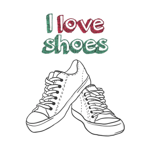 Ілюстрація для логотипу - магазин взуття — стоковий вектор