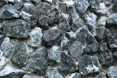 Bir duvar taşları ve çimento ile inşa etmek.