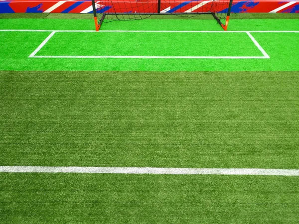 part of an indoor soccer field