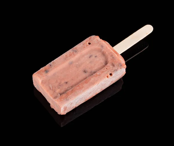 Paleta Frijol Rojo Sobre Fondo Negro — Foto de Stock