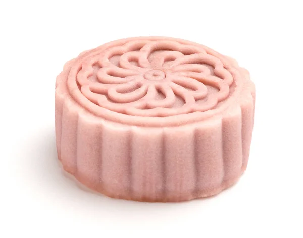 Rosa Färg Modern Stil Kinesiska Mooncake Att Fira Den Mitten — Stockfoto