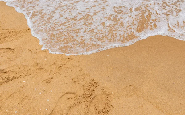 Weiche Welle Einem Sandstrand — Stockfoto