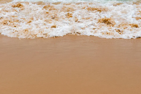 Weiche Welle Einem Sandstrand — Stockfoto