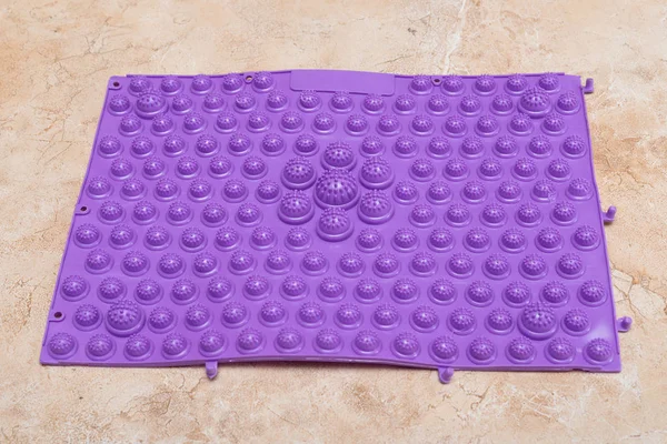 Purple Foot Massage Pad Plastic Domes Floor — Stock Photo, Image