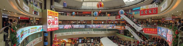 Zhongshan Čína Jan 2019 Lots Spotřebitelů Návštěvě Velké Nákupní Centrum — Stock fotografie