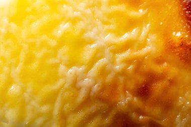 bir peynir pasta top yakın çekim arka plan olarak