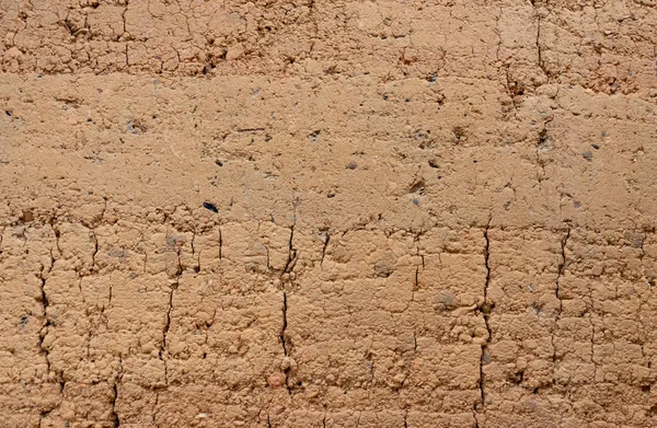 泥でできた壁を背景や質感として — ストック写真