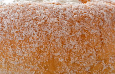 ekmek rendelenmiş hindistan cevizi yakın çekim arka plan ve doku