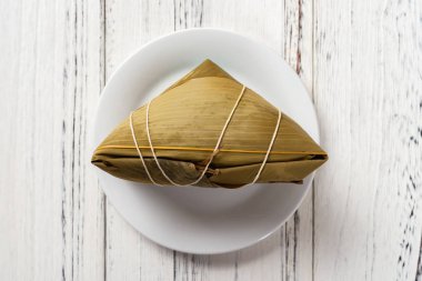 ejderha tekne festivali için üst görünüm geleneksel Çin Zongzi